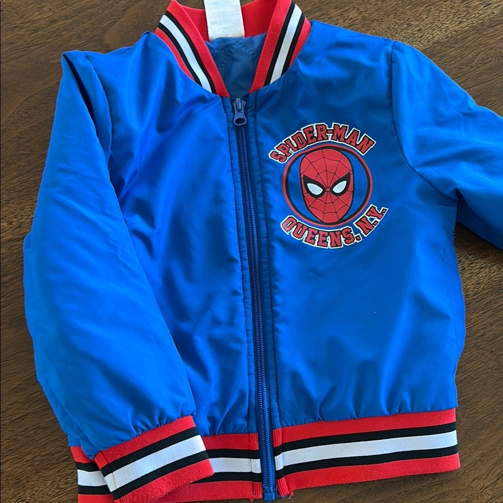 Spring Jacket Size 4 Spiderman Spring Bomber jacket EUC!